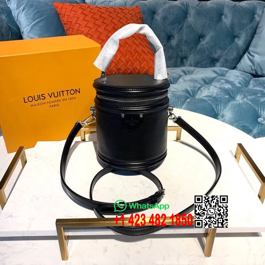 Louis Vuitton Cannes Skjønnhetsveske 16cm Epi Lerret Vår/sommer 2019 Kolleksjon M52226, Svart