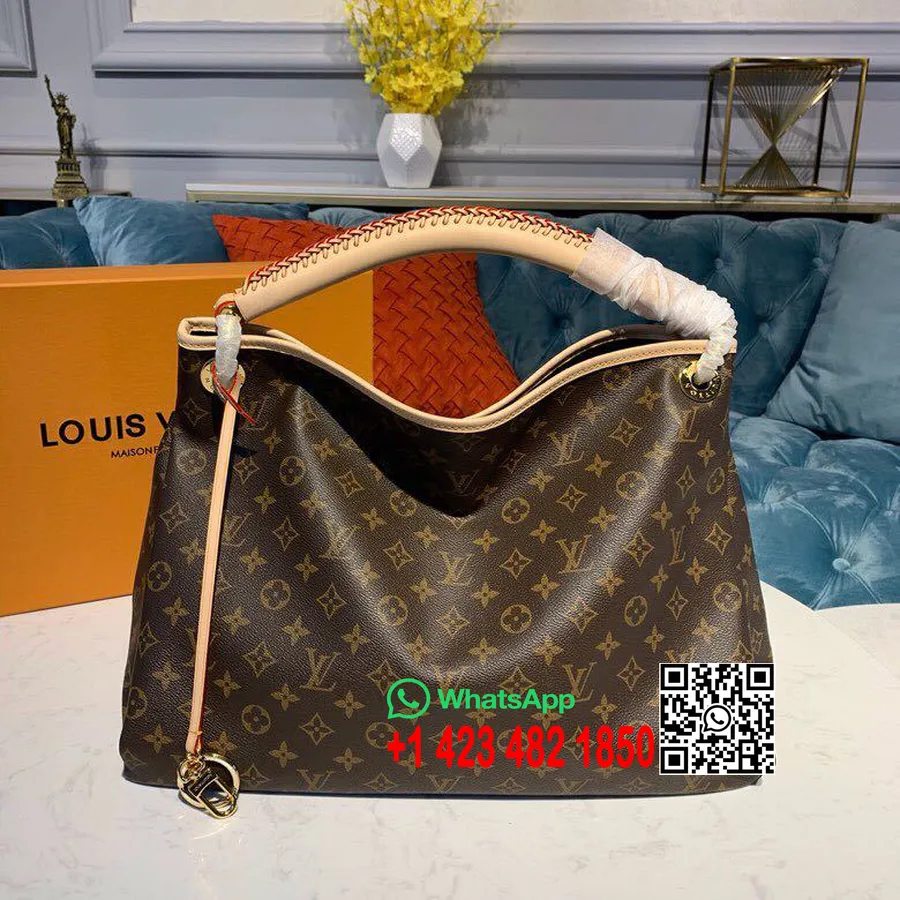 Louis Vuitton Artsy Mm Bag 42cm Monogram Canvas Vår/sommer 2019 Kolleksjon M40249, Beige