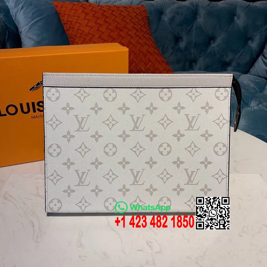 Louis Vuitton Pochette Voyage Mm Torba 28 Cm Monogram Antarktika Platno/tajga Usnje Kolekcija Pomlad/poletje 2019 M61692, Bela