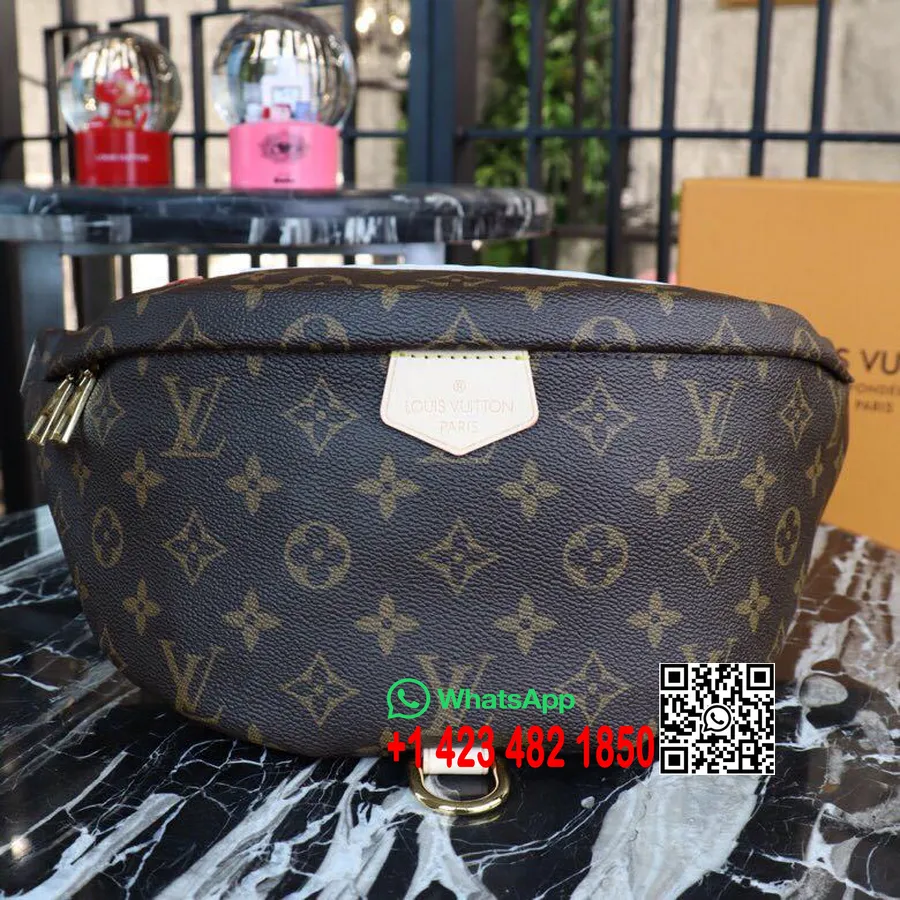 Louis Vuitton Bumbag 40cm μονόγραμμα καμβάς συλλογή άνοιξη/καλοκαίρι 2019 M43644, καφέ