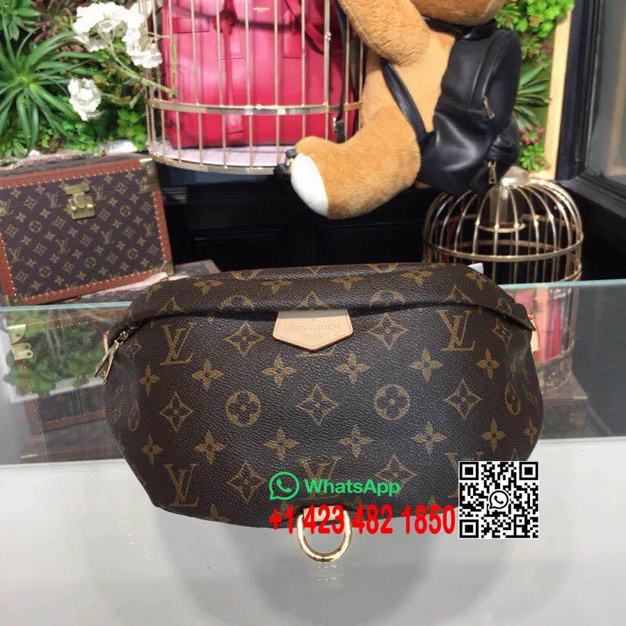 Louis Vuitton Bumbag 32cm μονόγραμμα καμβάς συλλογή άνοιξη/καλοκαίρι 2019 M44611, καφέ