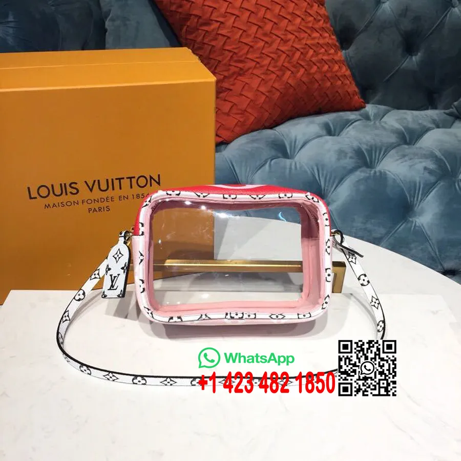 Louis Vuitton Plaj çantası 18cm Monogram Geant Canvas Ilkbahar/yaz 2019 Koleksiyonu M67601, Allık