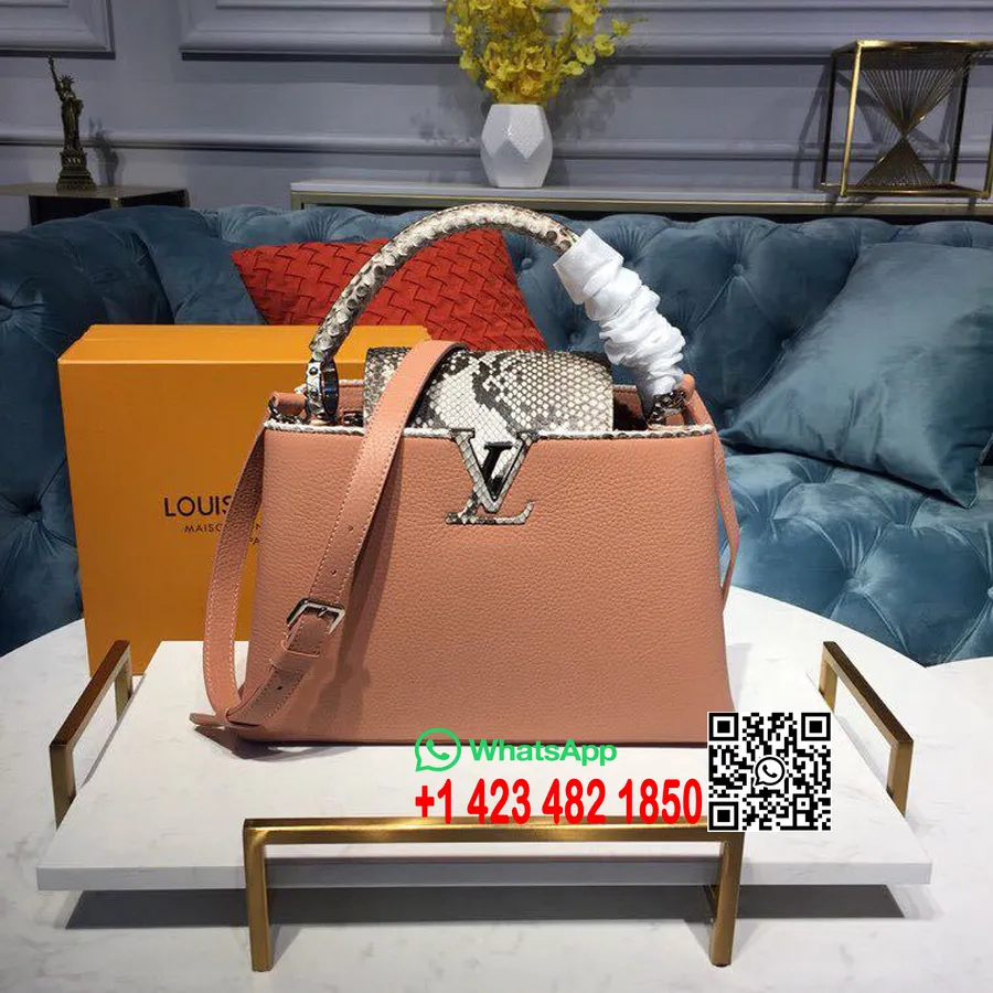 Louis Vuitton Capucines Pm Torba 32 Cm Taurillon Kožna Kolekcija Proljeće/ljeto 2019. N95383, Nude