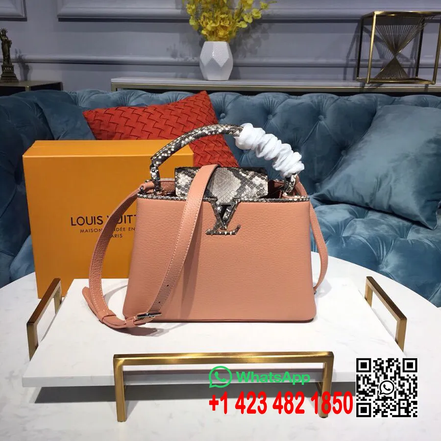 Louis Vuitton Capucines Bb Torba 28 Cm Taurillon Kožna Kolekcija Proljeće/ljeto 2019. N95384, Nude