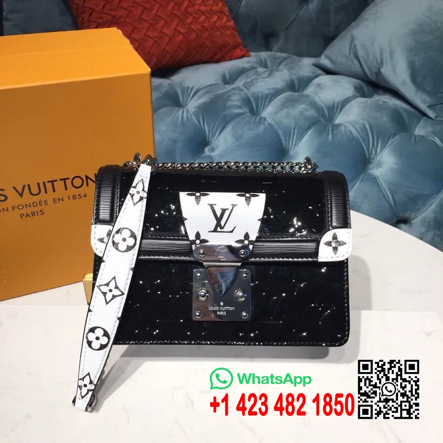 Louis Vuitton Wynwood Bag 22cm Monogram Vernis Canvas Vår/sommer 2019 Kolleksjon M90445, Noir