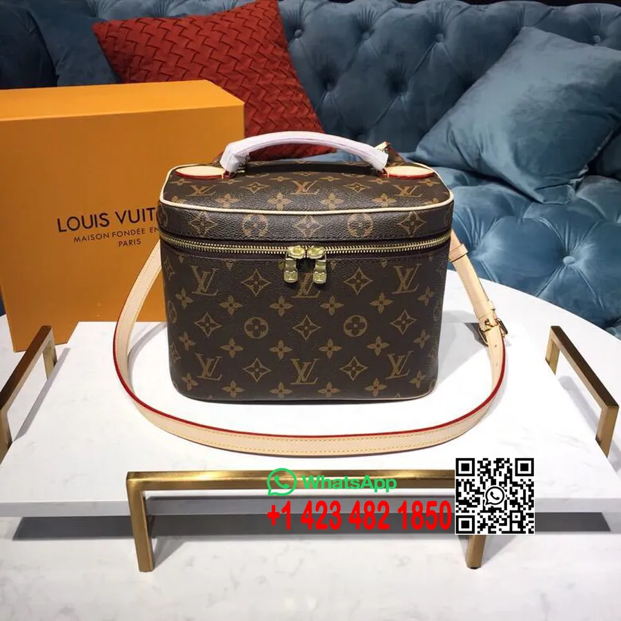 Louis Vuitton Pěkná Bb Toaletní Taška Monogram Plátno Kolekce Jaro/léto 2019 M42265, Hnědá