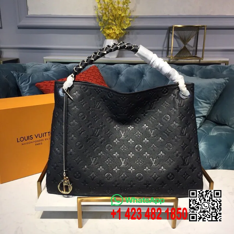 Sac Louis Vuitton Artsy Mm 42cm Toile Monogram Empreinte Collection Printemps/été 2019 M52731, Noir