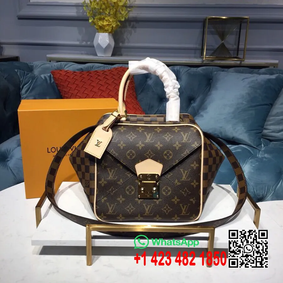 Louis Vuitton Kockatáska 24 Cm-es Monogramos Vászon 2019 Tavaszi/nyári Kollekció M43555, Noir