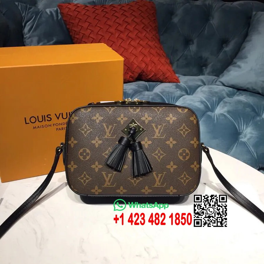 Louis Vuitton Saintonge Bag 22cm Monogram Canvas Vår/sommer 2019 Kolleksjon M43555, Noir