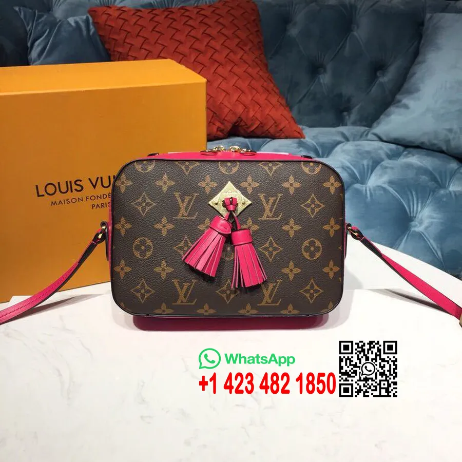 Louis Vuitton Saintonge Bag 22cm Monogram Canvas Vår/sommer 2019 Kolleksjon M43559, Hot Pink