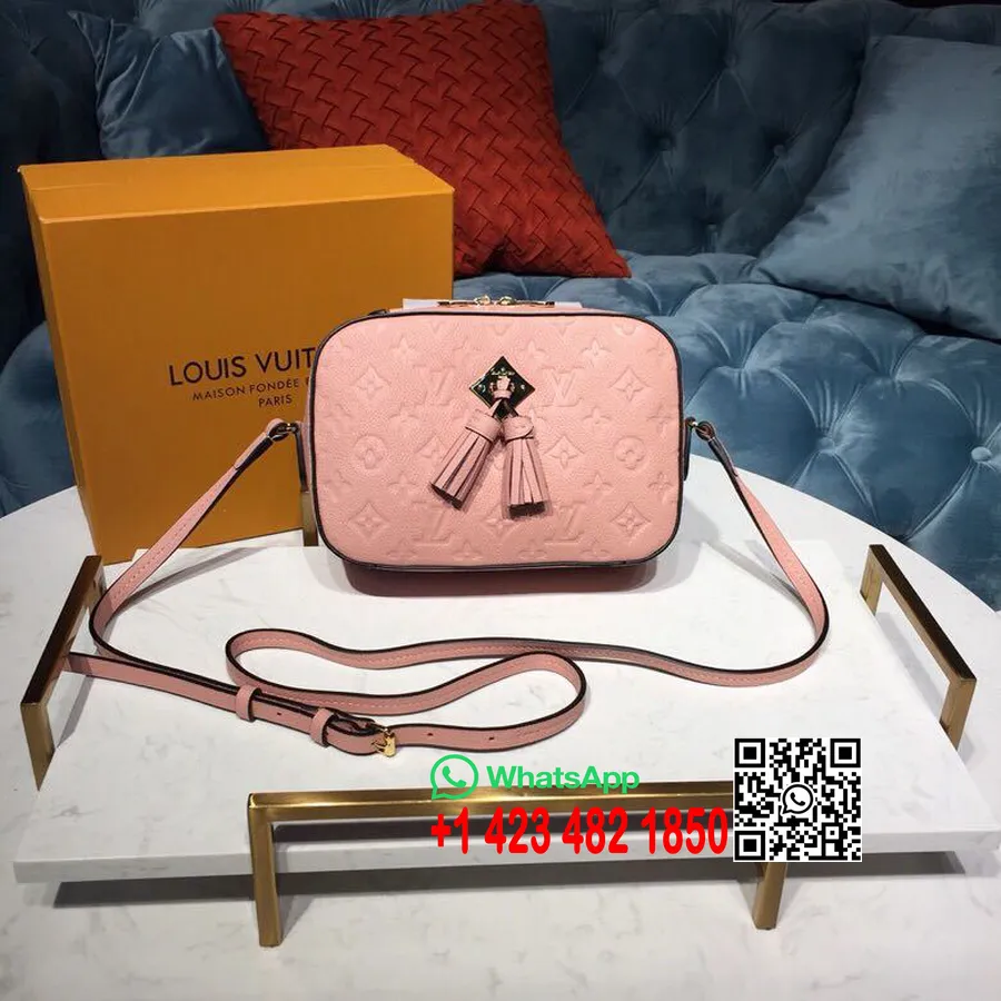 Louis Vuitton Saintonge Kott 22cm Monogramm Empreinte Canvas Kevad/suvi 2019 Kollektsioon M44593, Rose Poudre