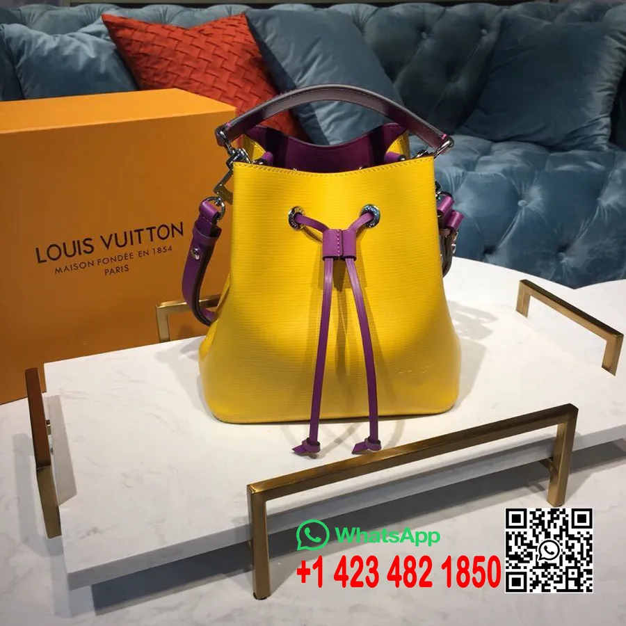 Сумка-ведро Louis Vuitton Neonoe Bb Epi Canvas, коллекция весна/лето 2019 M54369, цитрон