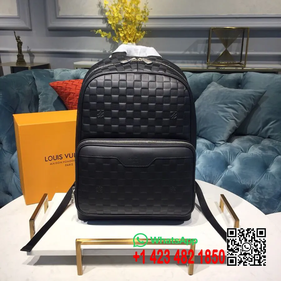 Louis Vuitton Kampusreppu 40cm Damier Infini Astral Nahka Kevät/kesä 2019 Kokoelma N40091, Musta