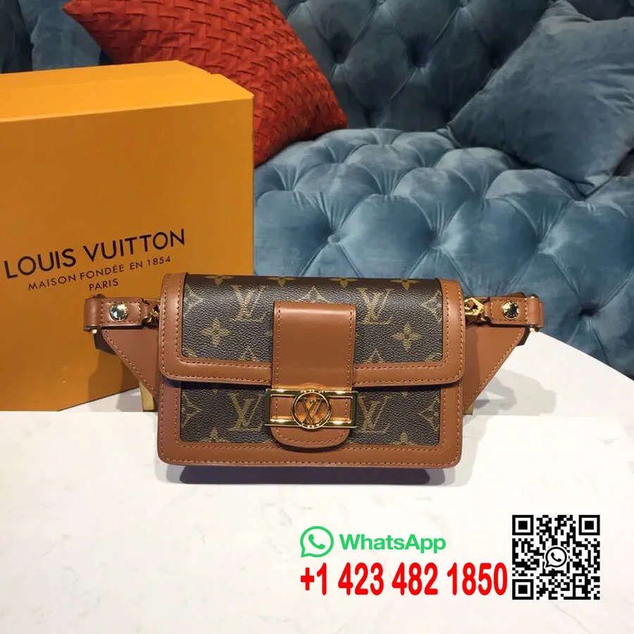 Louis Vuitton Dauphine Bumbag 20cm Monogrammi Canvas Kevät/kesä 2019 Mallisto M44586, Ruskea