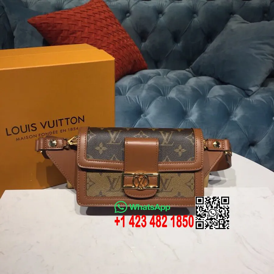 Louis Vuitton Dauphine Bumbag 20cm Monogrammi Ja Monogrammi Käänteinen Kangas Kevät/kesä 2019 Mallisto M44586, Ruskea