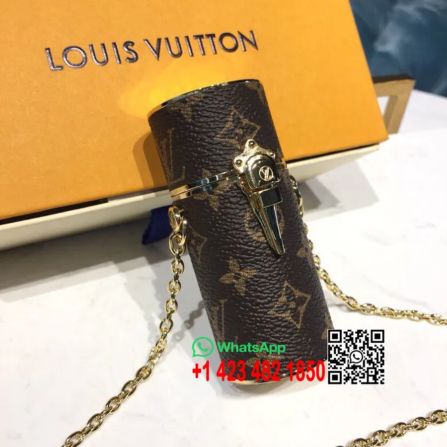 Tas Tempat Lipstik Louis Vuitton 10cm Kanvas Monogram Koleksi Musim Semi/musim Panas 2019 Mp2406, Coklat