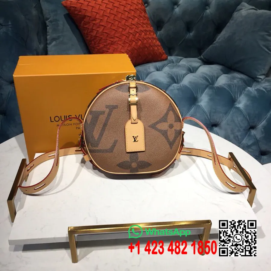 Louis Vuitton Boite Chapeau Souple Torba 25cm Monogram Geant Platno Kolekcija Proljeće/ljeto 2019. M52294, Smeđa/bež