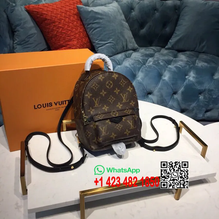 Louis Vuitton Palm Springs Mini Sac à Dos Toile Monogram Cuir Collection Croisière 2019 M41562, Noir