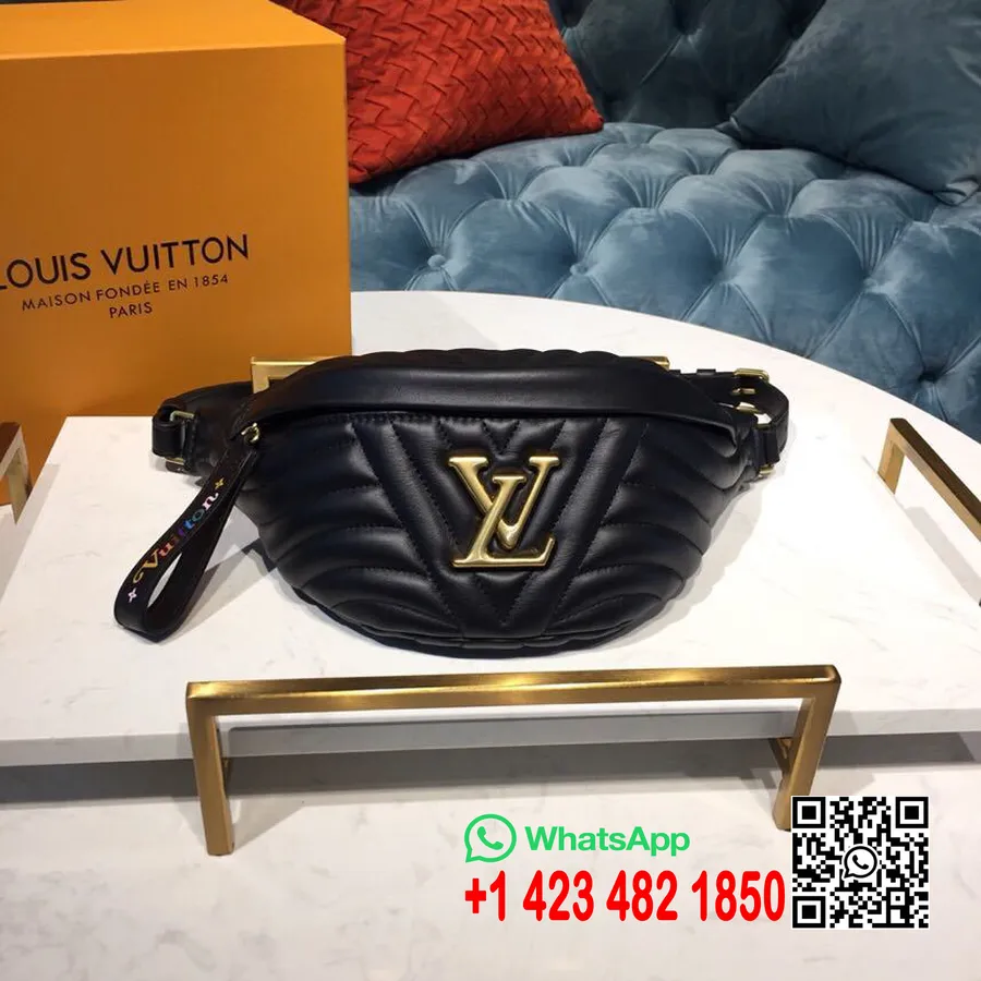 Louis Vuitton Sac Banane New Wave 30cm Cuir De Veau Collection Printemps/été 2019 M53750, Noir