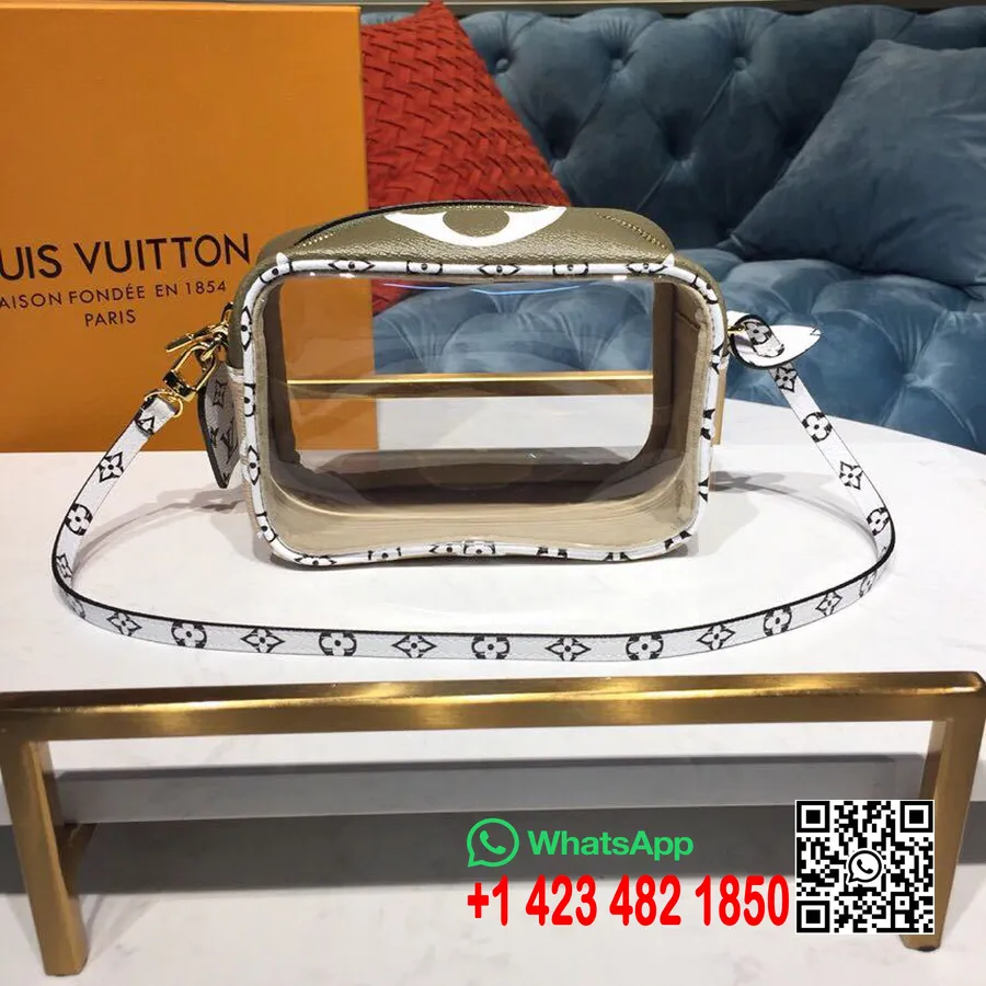 Tas Kantong Pantai Louis Vuitton 18cm Monogram Geant Kanvas Koleksi Musim Semi/musim Panas 2019 M67610, Kaki