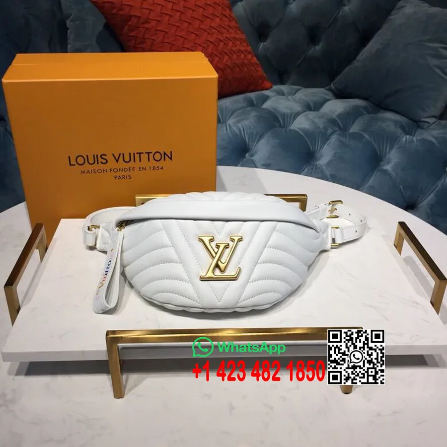 Louis Vuitton New Wave Soma 30cm Teļa ādas Pavasara/vasaras 2019 Kolekcija M53750, Balta