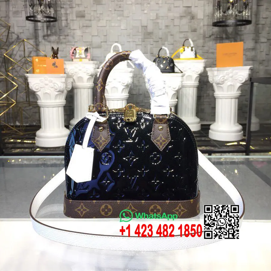 Louis Vuitton Alma Bb Toron Taška Monogram Vernis Plátno Jaro/léto 2019 Kolekce M44389, Noir