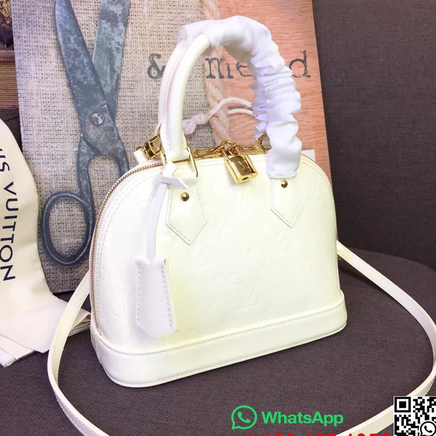 Louis Vuitton Alma Bb Bag Monograma Vernis Coleção Primavera/verão 2019 M91678, Off White