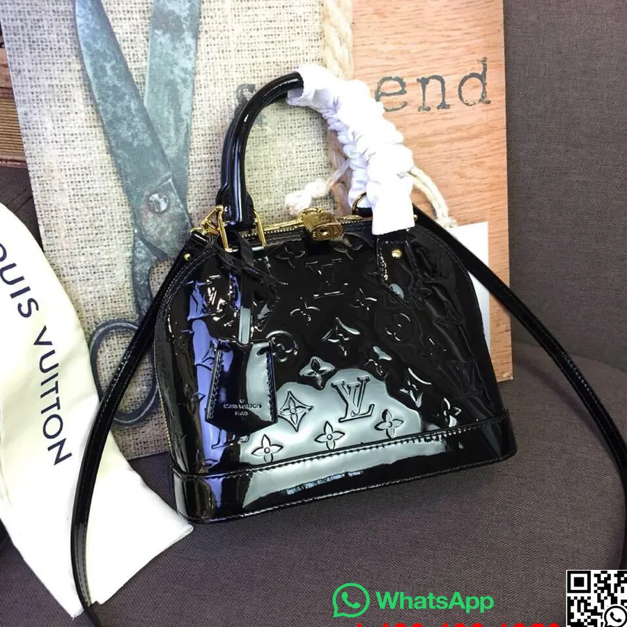 Louis Vuitton Alma Bb Bag Monograma Vernis Coleção Primavera/verão 2019 M91678, Preto