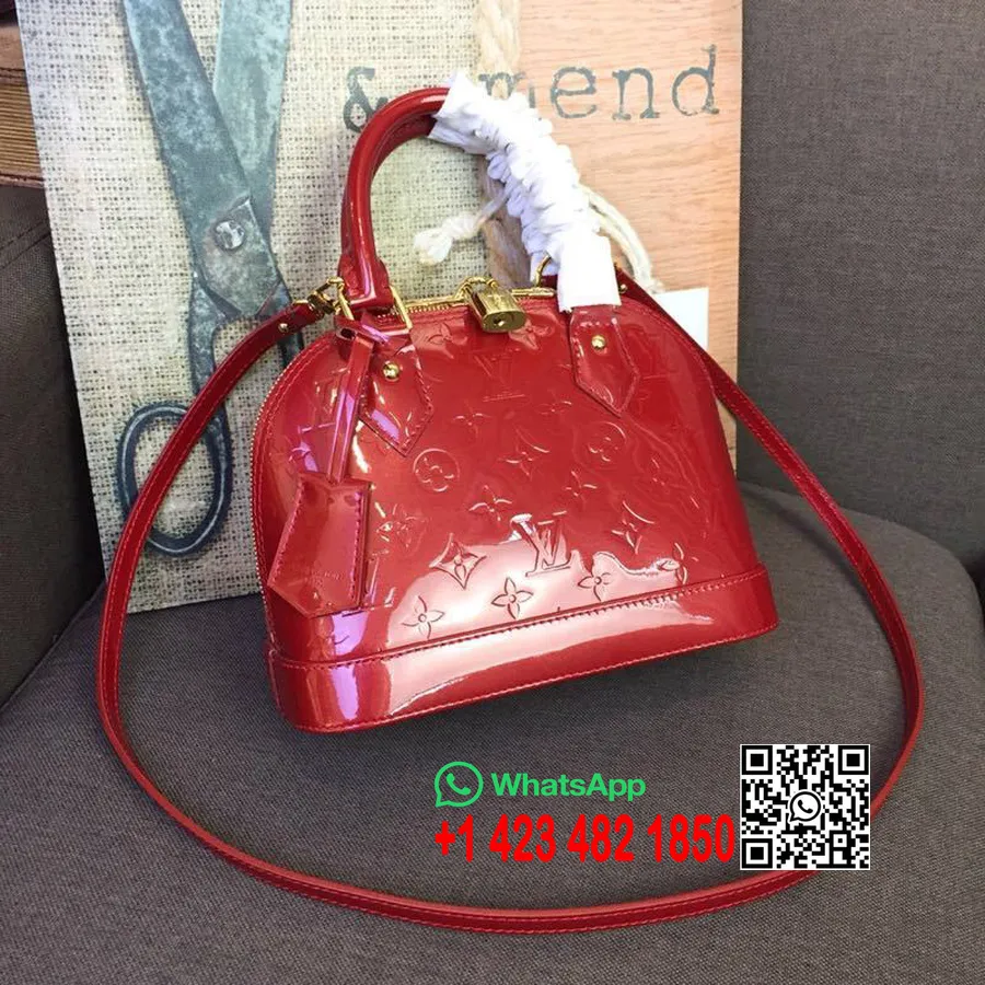 Louis Vuitton Alma BB Bag Monogram Vernis Spring/Summer 2019 Collection M91678, Red