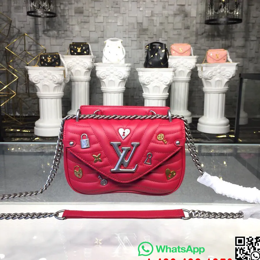 Borsa Louis Vuitton New Wave Love Lock Chain Pm Collezione Primavera/estate 2019 M53213, Ecarlate