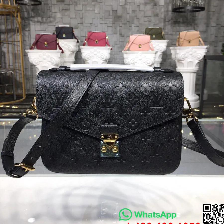 Louis Vuitton Pochette Metis 25cm Taška Monogram Empreinte Plátno Kolekce Jaro/léto 2018 M41487, Noir