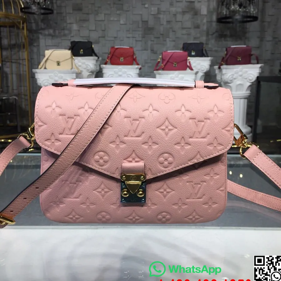 Louis Vuitton Pochette Metis Bolso De 25 Cm Monograma Empreinte Lona Colección Primavera/verano 2018 M44018, Rosa Poudre