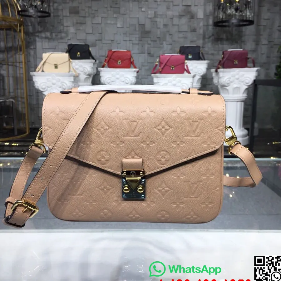 Louis Vuitton Pochette Metis Bolso De 25 Cm Monograma Empreinte Lona Colección Primavera/verano 2018 M44245, Papiro