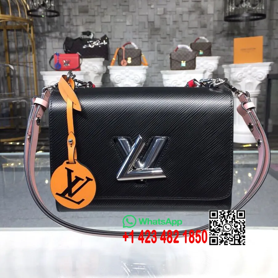 Louis Vuitton Twist Mm Bag Epi Canvas Vår/sommer 2018 Kolleksjon M52503, Noir