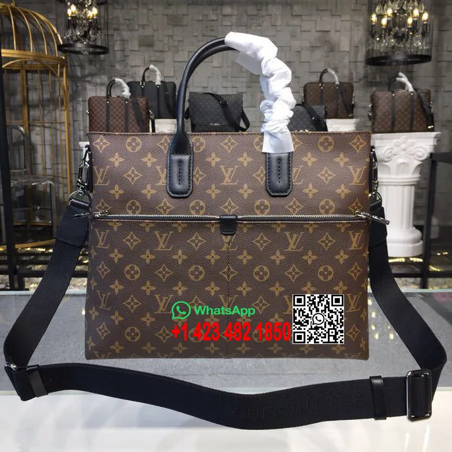 Louis Vuitton 7 Days a Week Bag 36cm Monogram Macassar Canvas Fall/Winter 2018 Collection M61288, Brown