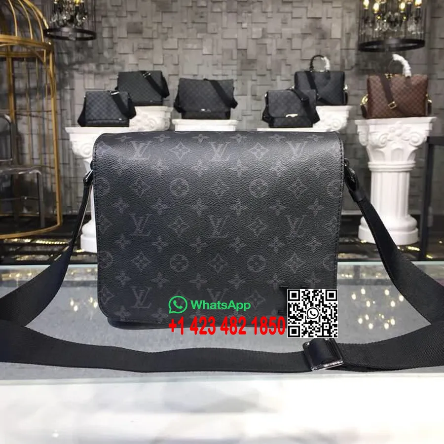 Louis Vuitton District PM Messenger Bag 26cm Monogram Eclipse Canvas Fall/Winter 2018 Collection M44000, Infini