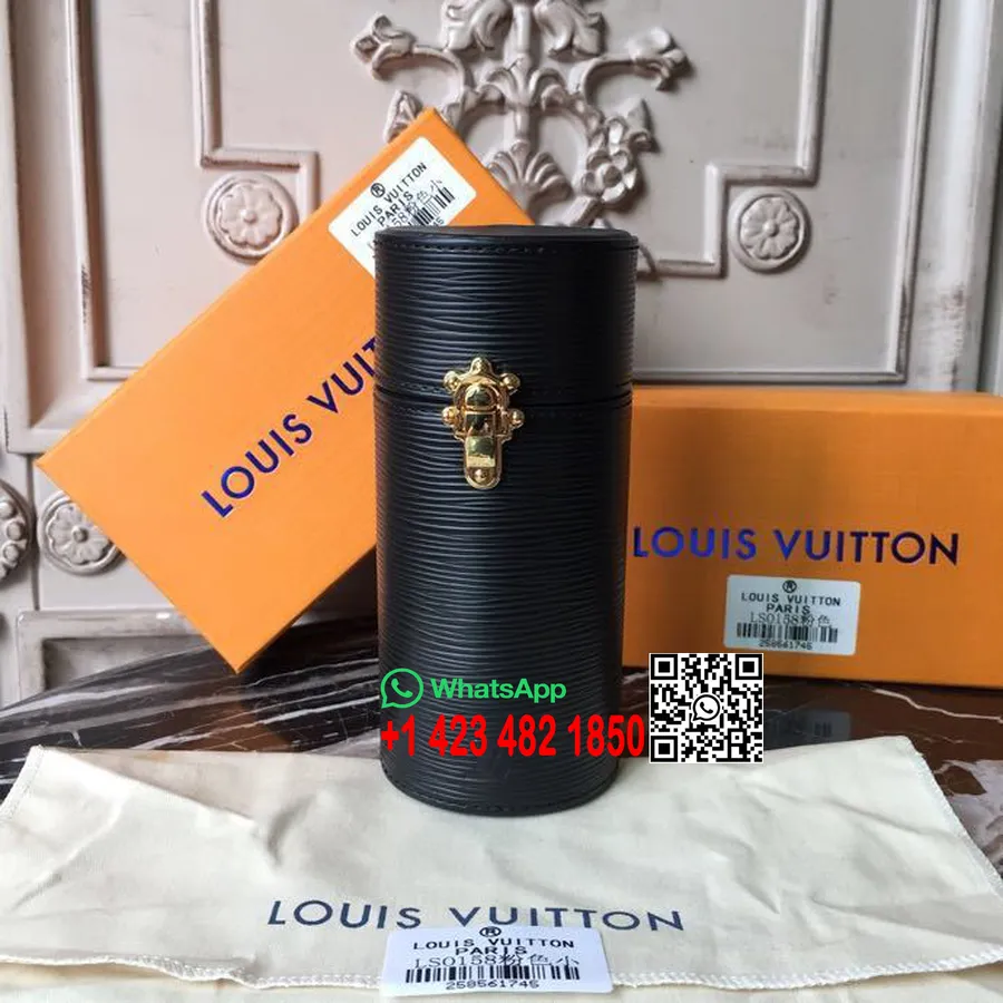 Louis Vuitton Fragrância Parfum Estojo De Viagem 200ml Epi Canvas Coleção Primavera/verão 2018 Ls0158, Noir