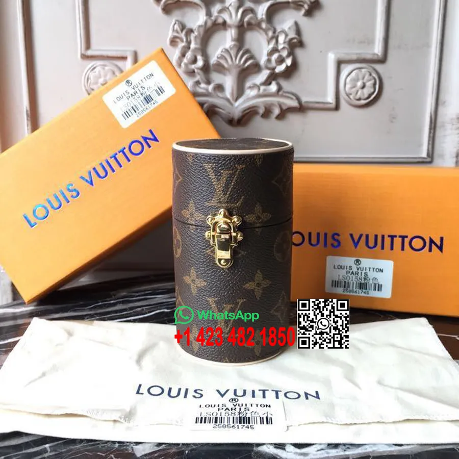 Louis Vuitton Fragrância Parfum Estojo De Viagem 100ml Monograma Lona Primavera / Verão 2018 Coleção Ls0153, Bege