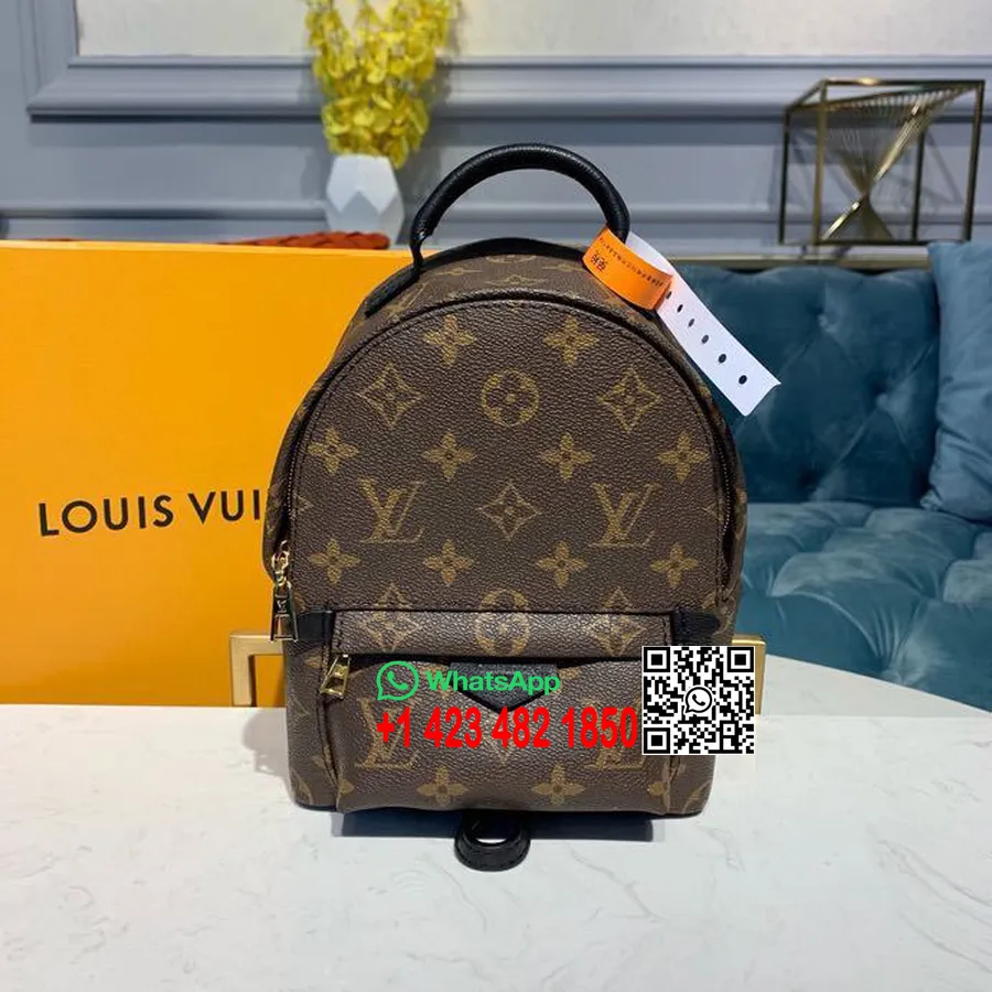 Louis Vuitton Palm Springs Bb Ruksak 22 Cm S Nfc čitačem Monogram Platno Koža Kolekcija Proljeće/ljeto 2020. M41562, Crni