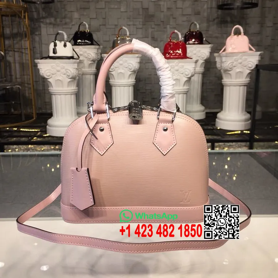 Louis Vuitton Alma Bb Bag Epi Lona Colección Otoño/invierno 2019 M53589, Rosa Claro