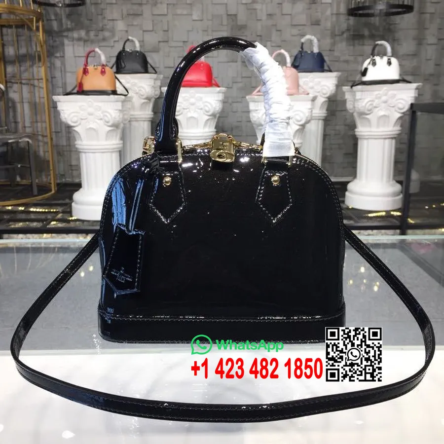 Louis Vuitton Alma Bb Laukku Monogrammi Vernis Canvas Syksy/talvi 2019 Kokoelma M53589, Musta