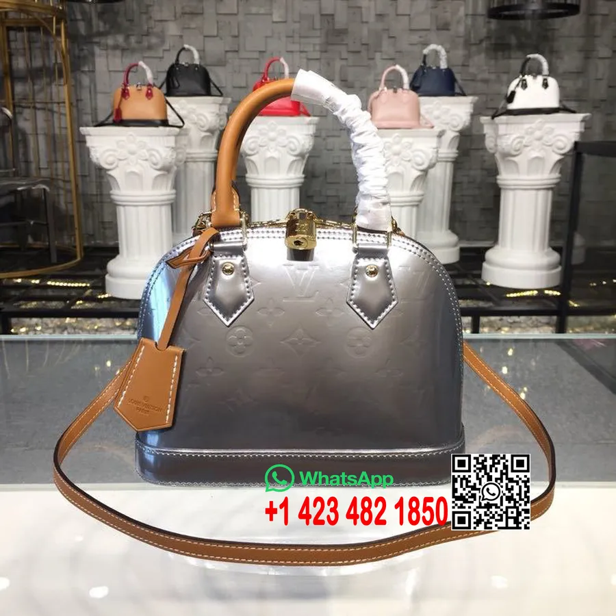 Louis Vuitton Alma Bb Torba Monogram Vernis Canvas Kolekcija Jesen/zima 2019 M53589, Siva