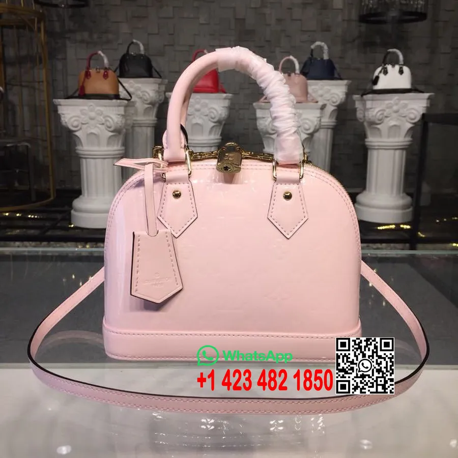 Louis Vuitton Alma BB Bag Monogram Vernis Canvas Herbst/Winter 2019 Kollektion M53589, Hellrosa