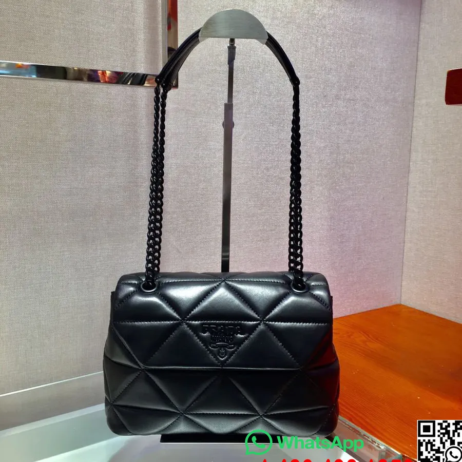 Prada Spectrum Plecu Soma 25cm 1bd232 Nappa ādas Pavasara/vasaras 2020 Kolekcija, Melna