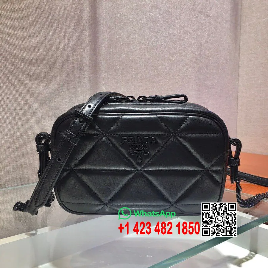 Bolso De Hombro Prada Spectrum 22cm 1bh141 Piel Napa Colección Primavera/verano 2020, Negro