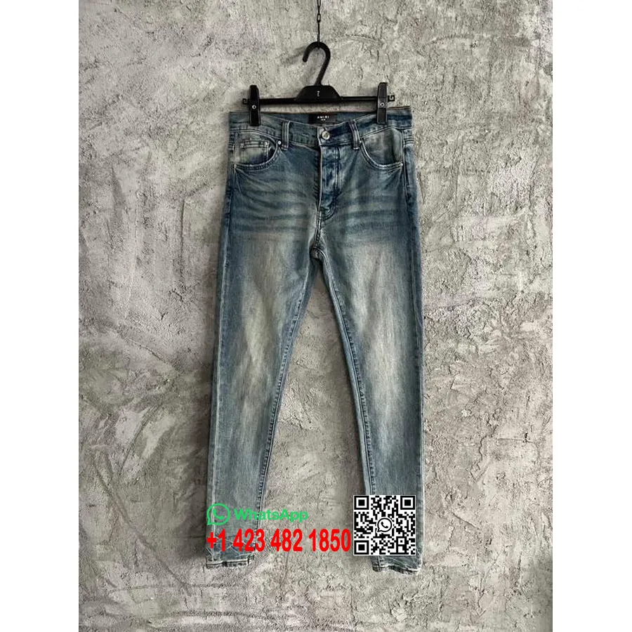 Amiri Stone Washed Skinny Leg Traperice Kolekcija Proljeće/ljeto 2022., Plava