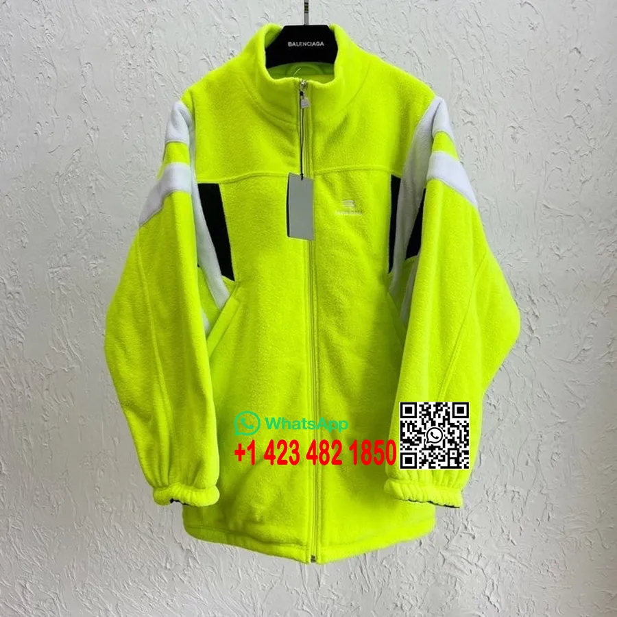 Balenciaga Veldig Oversized Jakke Vår/sommer 2022 Kolleksjon, Neon Gul/svart