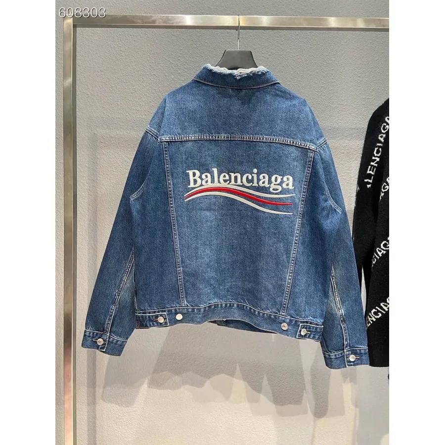 Balenciaga Jaqueta Jeans Oversized Coleção Primavera/verão 2022, Azul