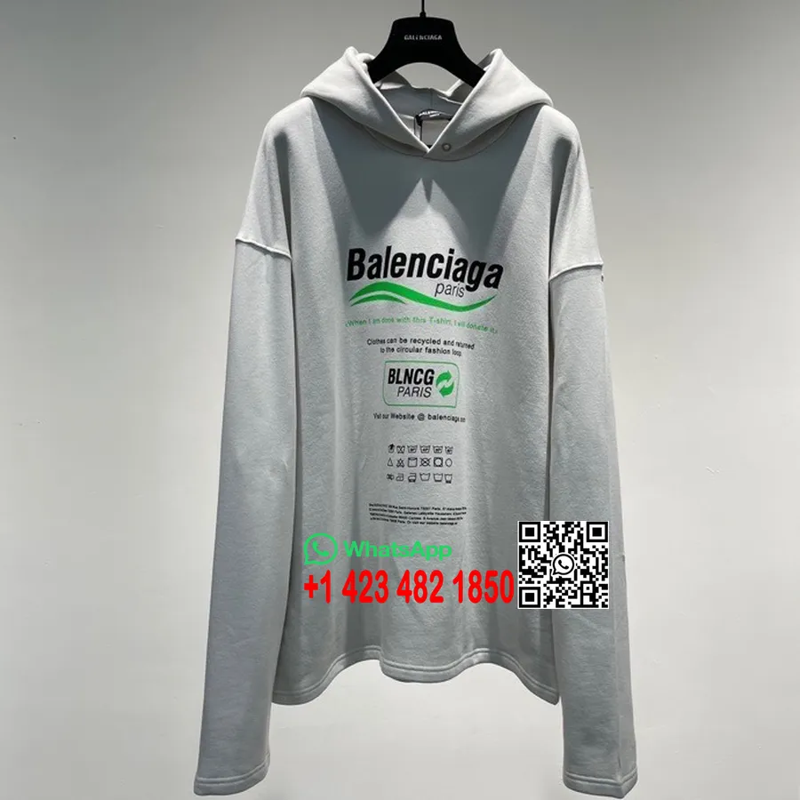 Balenciaga Veste à Capuche Oversize Collection Automne/hiver 2021, Vert