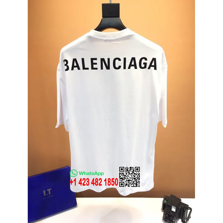 Balenciaga T-shirt Oversize En Coton Collection Printemps/été 2020, Blanc